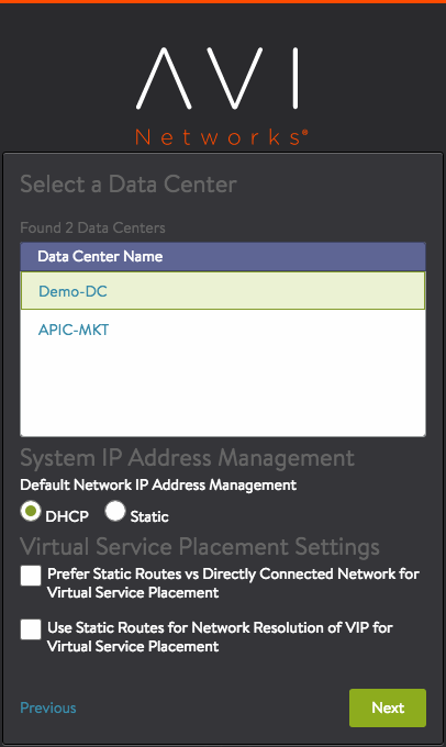 VMware-deploy-WriteAccessmode-Ctlr-setup-selectdatacenter-dhcp-162