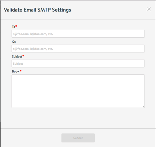 validate.email smtp settings