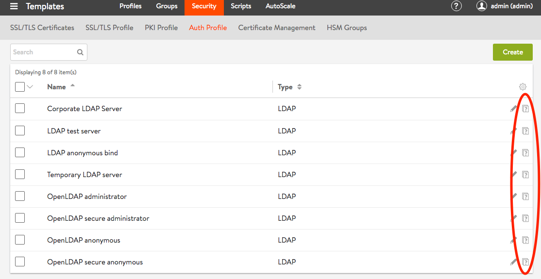 LDAP Profiles