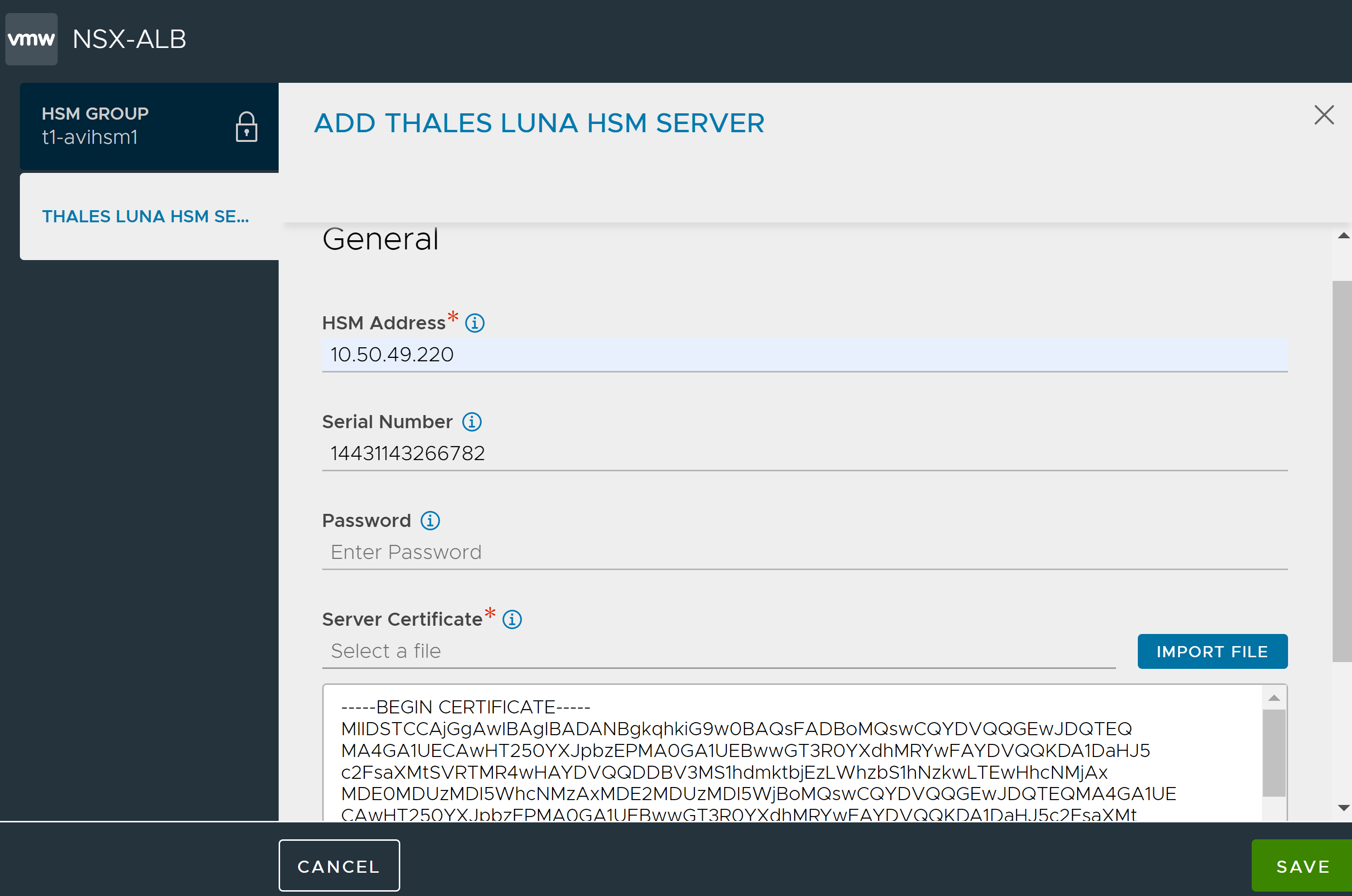 Thales Luna HSM Server