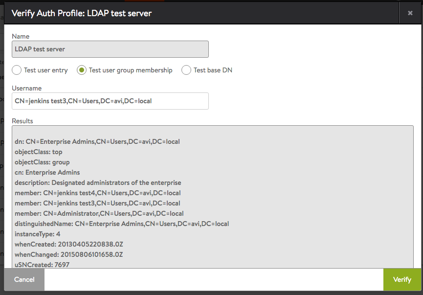 LDAP Test Group 1
